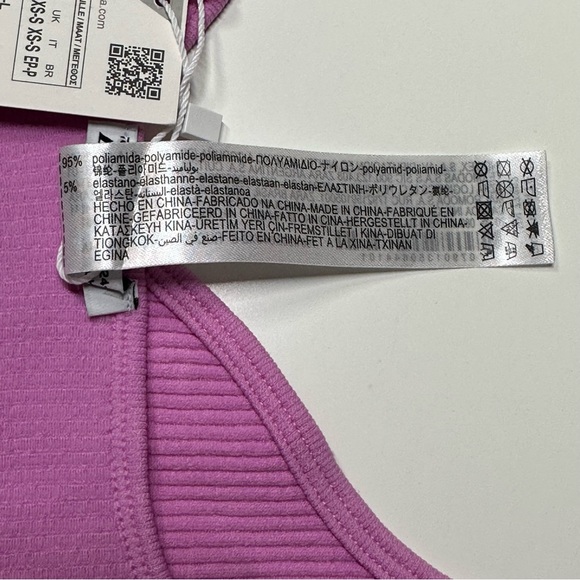 NWT | Zara | Seamless Corset Tank Crop Top | Pink | Various - Picture 7 of 10